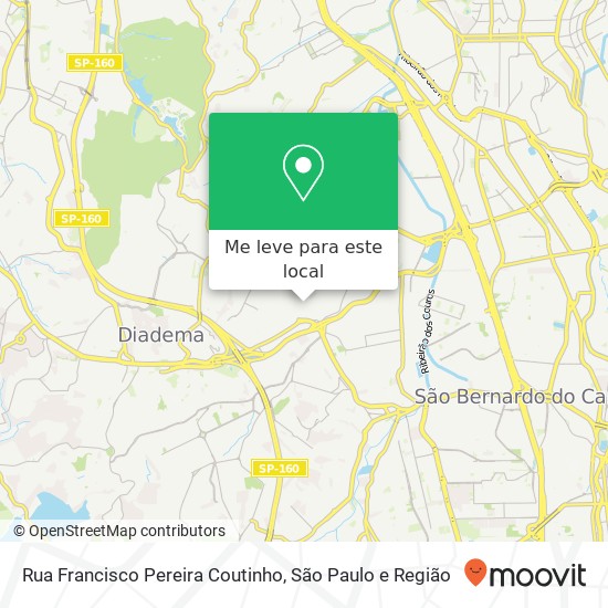 Rua Francisco Pereira Coutinho mapa