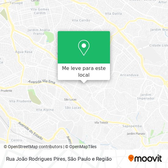 Rua João Rodrigues Píres mapa