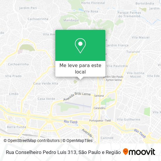 Rua Conselheiro Pedro Luís 313 mapa