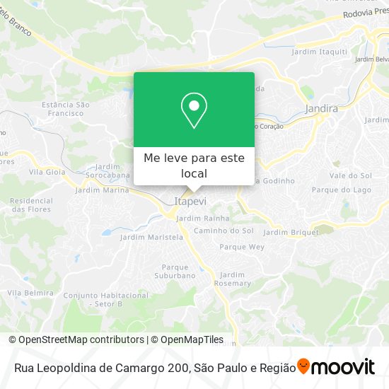 Rua Leopoldina de Camargo 200 mapa