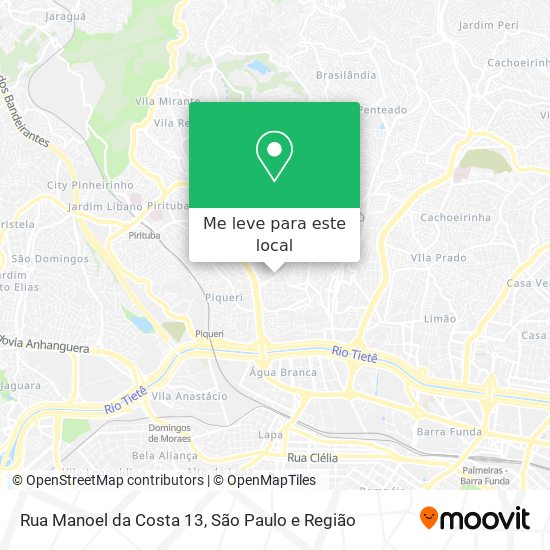 Rua Manoel da Costa 13 mapa