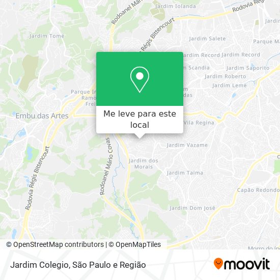 Jardim Colegio mapa