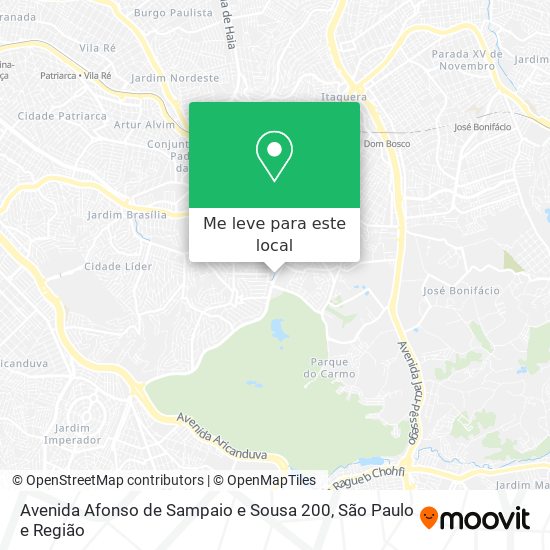 Avenida Afonso de Sampaio e Sousa 200 mapa
