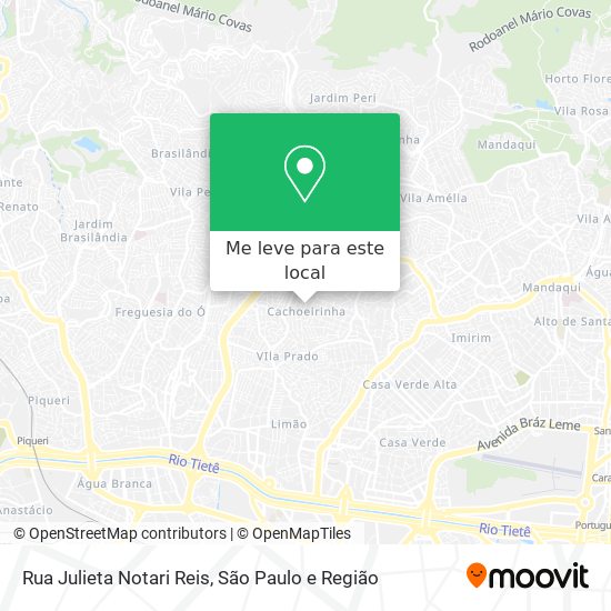 Rua Julieta Notari Reis mapa