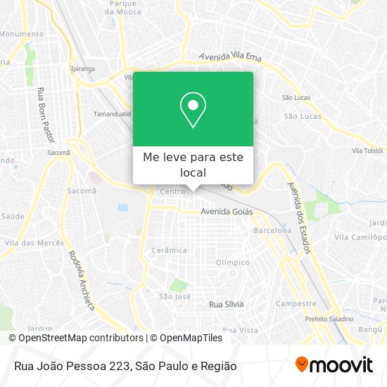 Rua João Pessoa 223 mapa