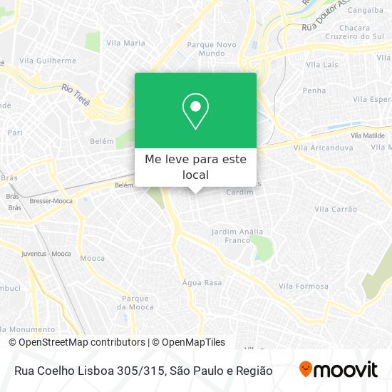 Rua Coelho Lisboa 305/315 mapa