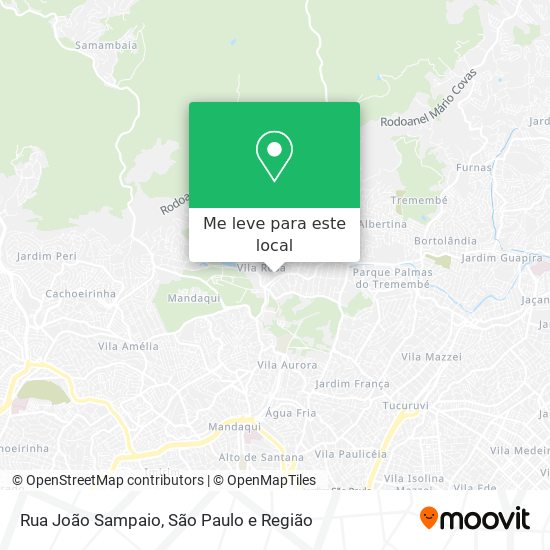 Rua João Sampaio mapa