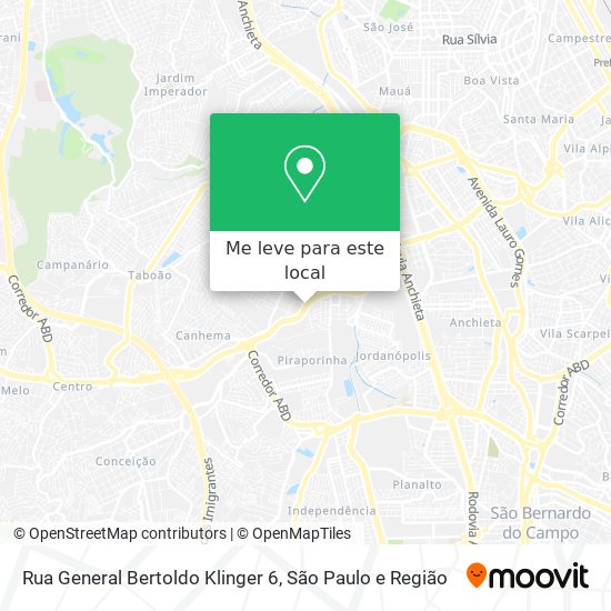 Rua General Bertoldo Klinger 6 mapa