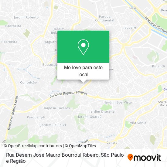 Rua Desem José Mauro Bourroul Ribeiro mapa