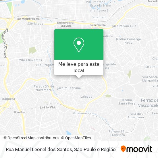 Rua Manuel Leonel dos Santos mapa