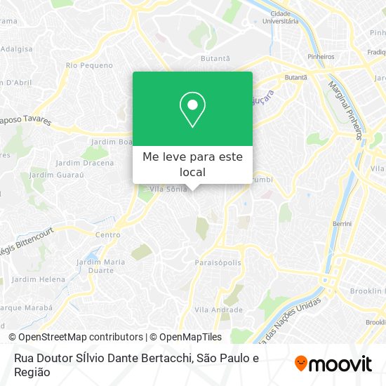 Rua Doutor SÍlvio Dante Bertacchi mapa