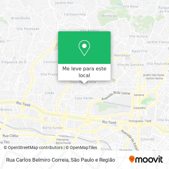 Rua Carlos Belmiro Correia mapa