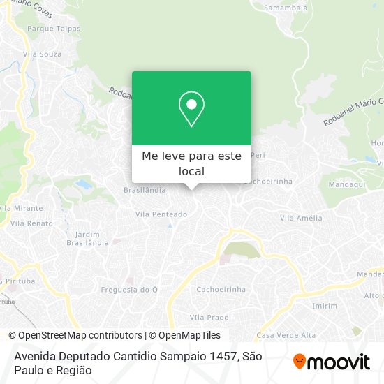 Avenida Deputado Cantidio Sampaio 1457 mapa