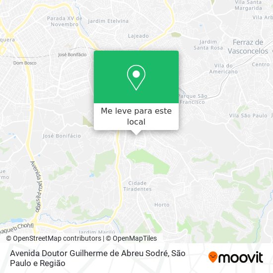 Avenida Doutor Guilherme de Abreu Sodré mapa