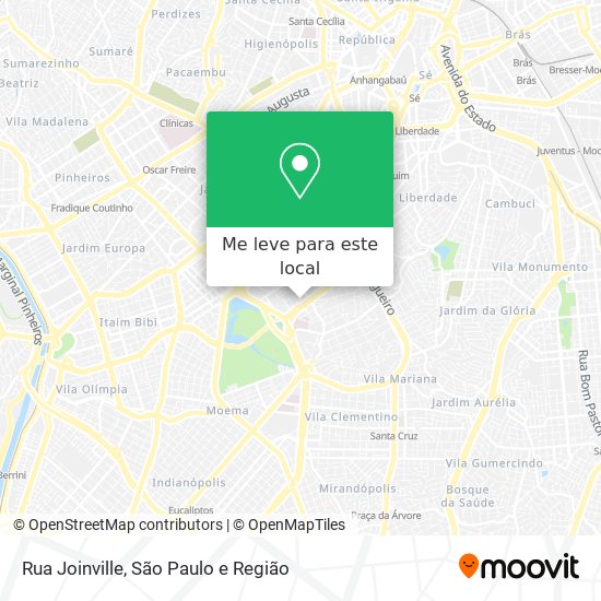 Rua Joinville mapa