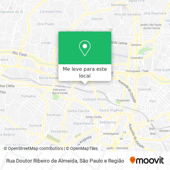 Rua Doutor Ribeiro de Almeida mapa