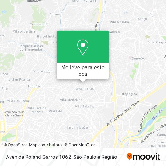 Avenida Roland Garros 1062 mapa