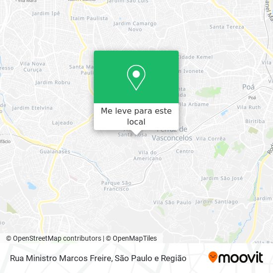 Rua Ministro Marcos Freire mapa