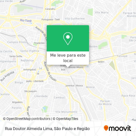 Rua Doutor Almeida Lima mapa