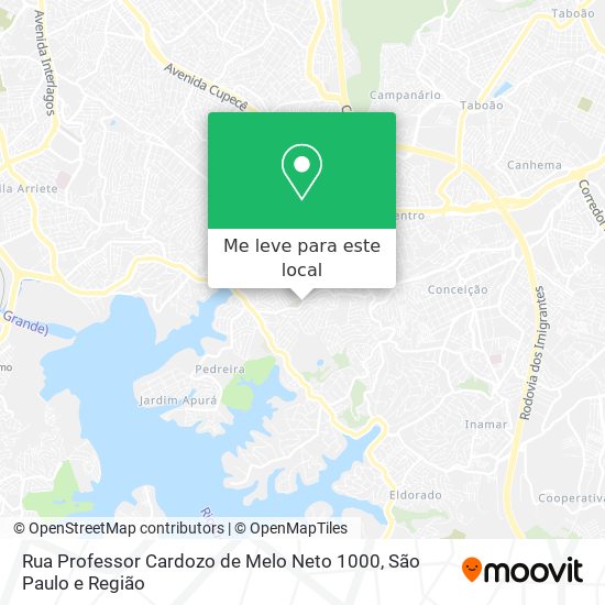 Rua Professor Cardozo de Melo Neto 1000 mapa