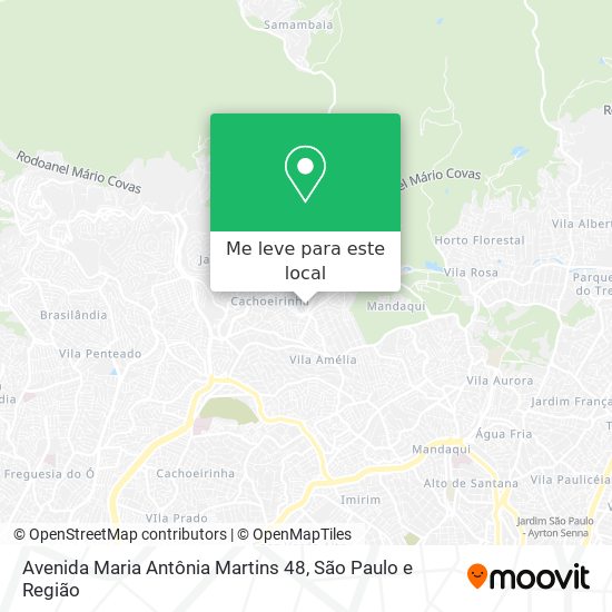Avenida Maria Antônia Martins 48 mapa