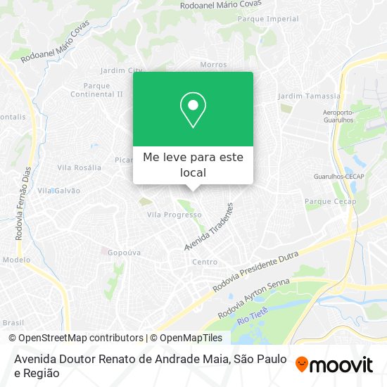 Avenida Doutor Renato de Andrade Maia mapa