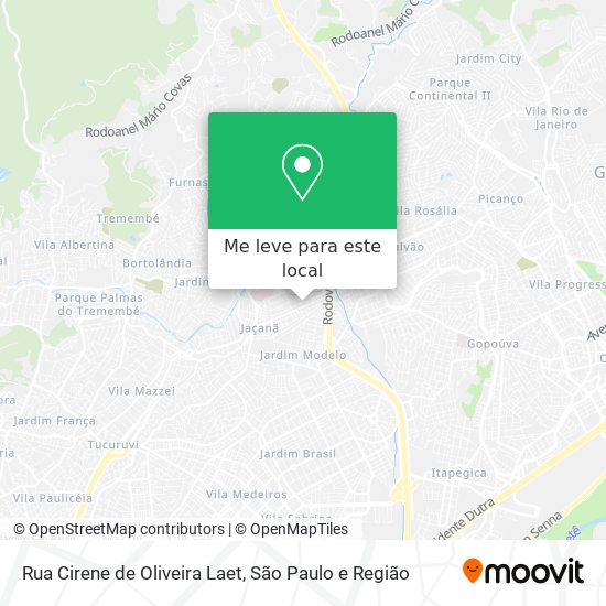 Rua Cirene de Oliveira Laet mapa