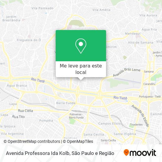 Avenida Professora Ida Kolb mapa