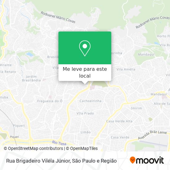 Rua Brigadeiro Viléla Júnior mapa