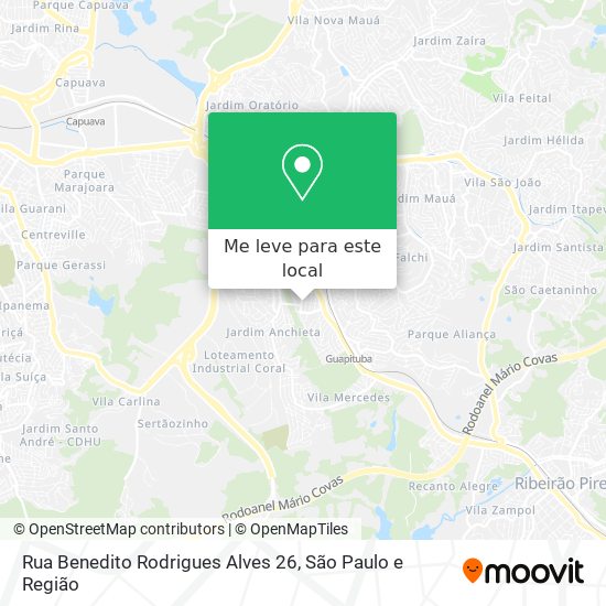 Rua Benedito Rodrigues Alves 26 mapa