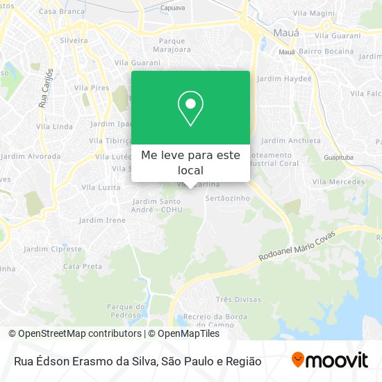Rua Édson Erasmo da Silva mapa