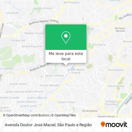 Avenida Doutor José Maciel mapa