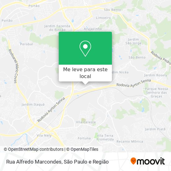 Rua Alfredo Marcondes mapa
