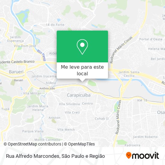 Rua Alfredo Marcondes mapa