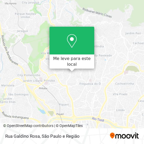 Rua Galdino Rosa mapa