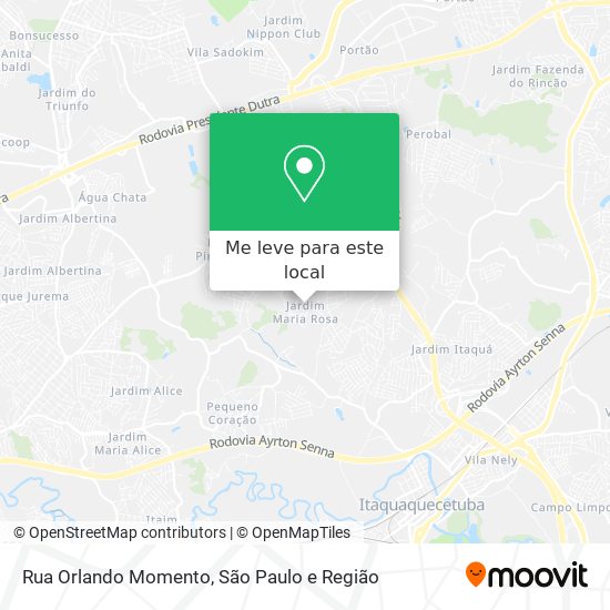 Rua Orlando Momento mapa