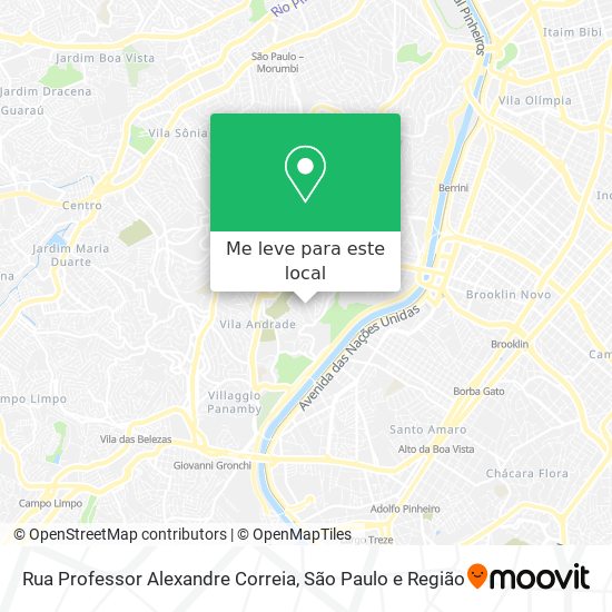 Rua Professor Alexandre Correia mapa