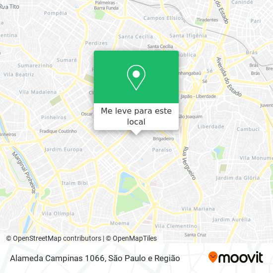 Alameda Campinas 1066 mapa