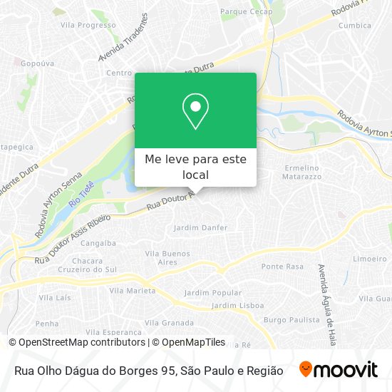Rua Olho Dágua do Borges 95 mapa