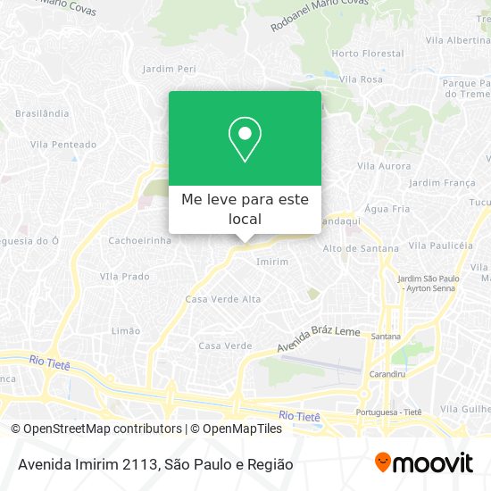 Avenida Imirim 2113 mapa