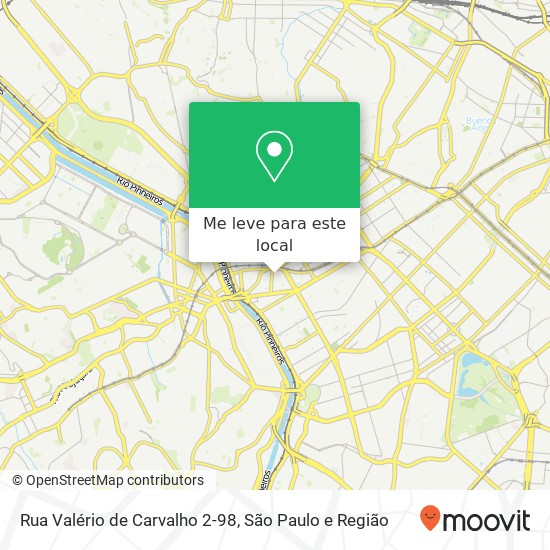 Rua Valério de Carvalho 2-98 mapa