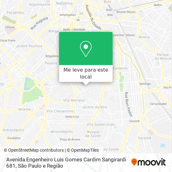 Avenida Engenheiro Luís Gomes Cardim Sangirardi 681 mapa