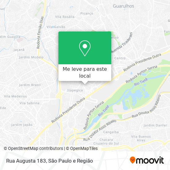 Rua Augusta 183 mapa