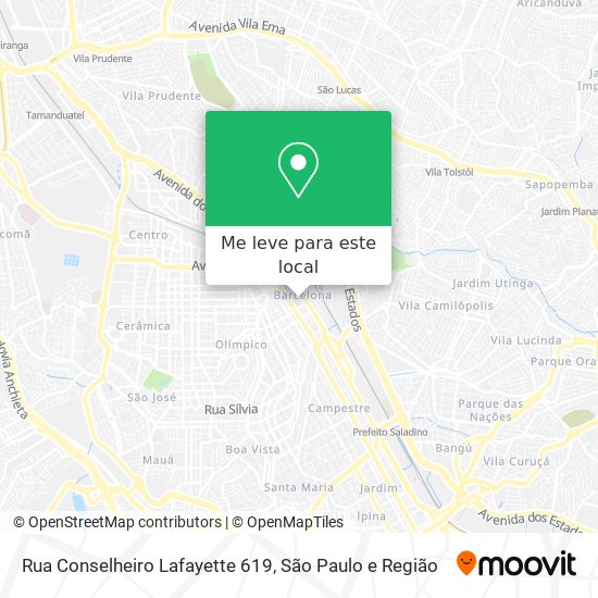 Rua Conselheiro Lafayette 619 mapa