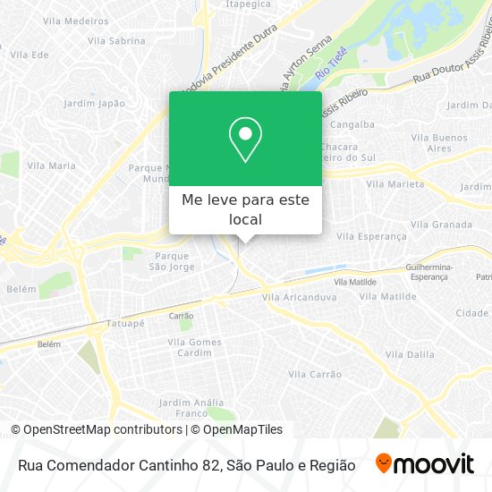 Rua Comendador Cantinho 82 mapa