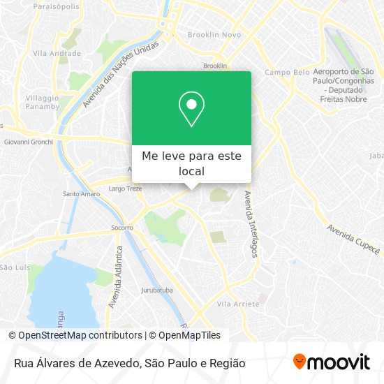 Rua Álvares de Azevedo mapa