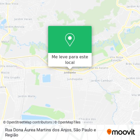 Rua Dona Áurea Martins dos Anjos mapa