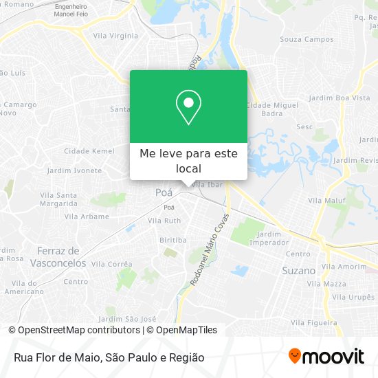 Rua Flor de Maio mapa