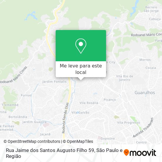 Rua Jaime dos Santos Augusto Filho 59 mapa