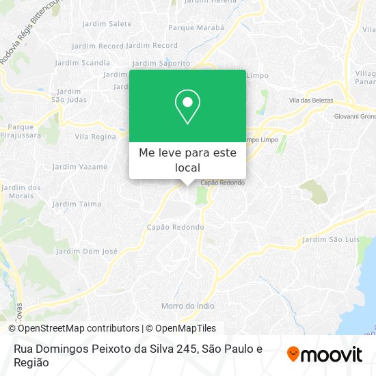 Rua Domingos Peixoto da Silva 245 mapa